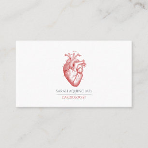 Tarjeta De Visita Ilustracion cardíaco anatómico Médica