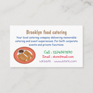 Tarjeta De Visita Ilustracion Churro personalizado