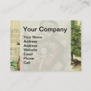 Tarjeta De Visita Ilustración clásica de Thomas Nast de Santa Claus