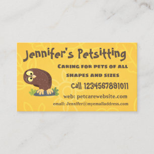 Tarjeta De Visita Ilustracion curioso y gracioso de personalizado de