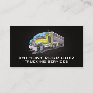 Tarjeta De Visita Ilustración de camión   Transporte