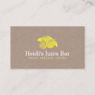 Tarjeta De Visita Ilustracion de estilo vintage de los Lemones en ca