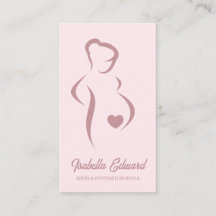 Ilustración de identidad de doula de maternidad de
