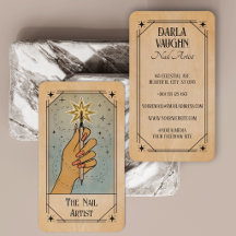 Ilustración de la carta de tarot del artista de uñ