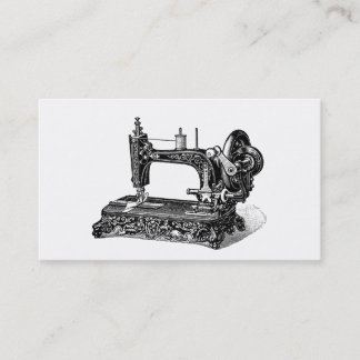 Tarjeta De Visita Ilustracion de la máquina de coser de los 1800s