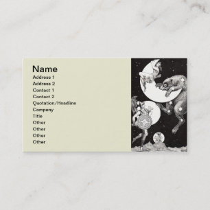 Tarjeta De Visita Ilustración de la Noche del Dios del Universo del 