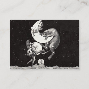 Tarjeta De Visita Ilustración de la Noche del Dios del Universo del 