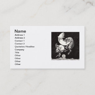 Tarjeta De Visita Ilustración de la Noche del Dios del Universo del 
