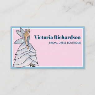 Tarjeta De Visita Ilustracion de moda de la princesa de hadas Petals
