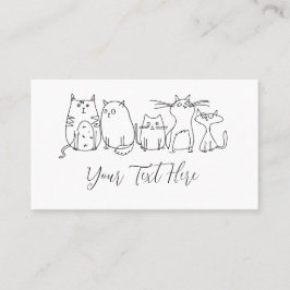 Tarjeta De Visita Ilustracion de Personalizado de arte de la línea d