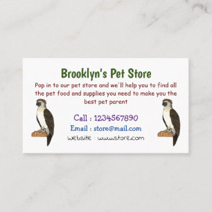 Tarjeta De Visita Ilustracion de personalizado de aves águilas de Fi