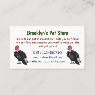 Tarjeta De Visita Ilustracion de personalizado de pájaro del cóndor 