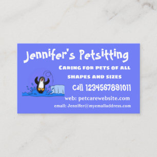 Tarjeta De Visita Ilustracion de personalizado de pingüino puenteado