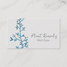 Tarjeta De Visita Ilustracion de plantas medicinales de hierba