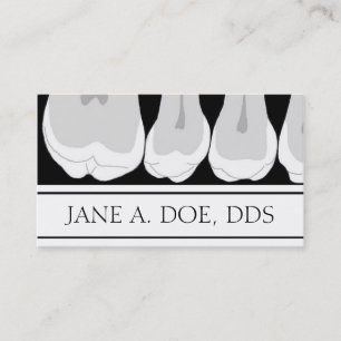 Tarjeta De Visita Ilustracion de rayos X para dientes de odontología
