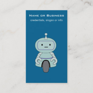 Tarjeta De Visita Ilustracion de Robot Cute