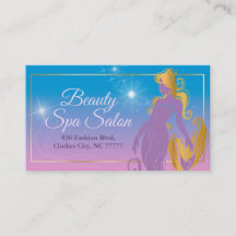 ilustracion de sirena en el salón de belleza de mo