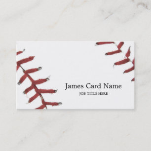 Tarjeta De Visita Ilustración de textura de béisbol