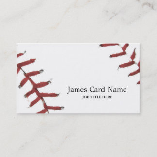 Tarjeta De Visita Ilustración de textura de béisbol