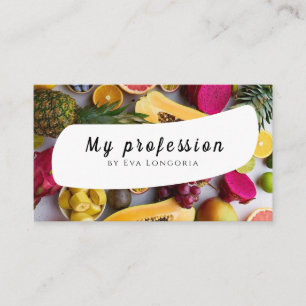 Tarjeta De Visita Ilustracion de vegetales estéticos