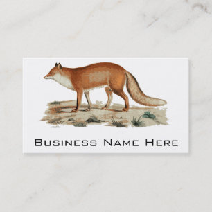Tarjeta De Visita Ilustracion del Fox