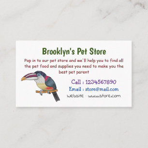 Tarjeta De Visita Ilustracion del personalizado de aves de Curl cres