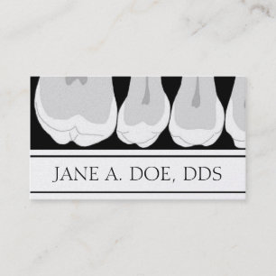Tarjeta De Visita Ilustracion dental de la radiografía de los