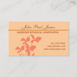 Tarjeta De Visita Ilustracion floral de la orquídea botánica