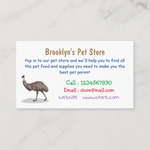Tarjeta De Visita Ilustracion personalizado de aves de la Uem