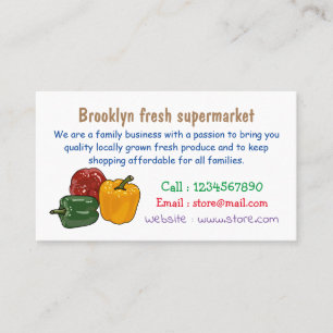 Tarjeta De Visita Ilustracion personalizado de Capsicum