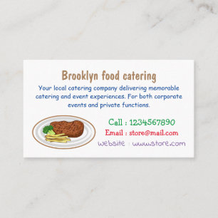Tarjeta De Visita Ilustracion personalizado de carne
