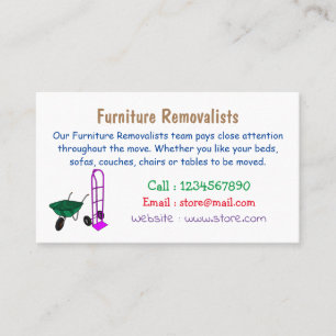 Tarjeta De Visita Ilustracion personalizado de carretillas y carrito