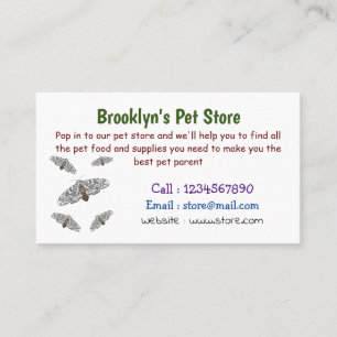 Tarjeta De Visita Ilustracion personalizado de mariposa leopardo gig