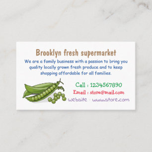 Tarjeta De Visita Ilustracion personalizado de Pea