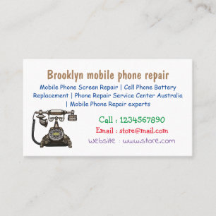 Tarjeta De Visita Ilustracion personalizado de teléfono