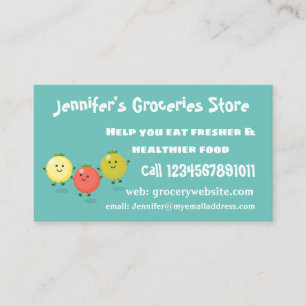 Tarjeta De Visita Ilustracion personalizado de tomates de cerezo
