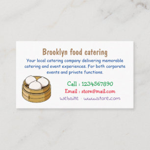 Tarjeta De Visita Ilustracion personalizado Dim sum