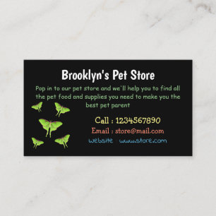 Tarjeta De Visita Ilustracion personalizado Luna Moth