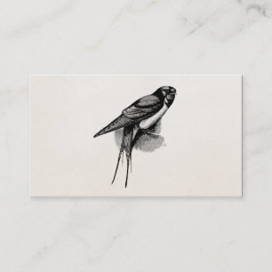 Tarjeta De Visita Ilustracion rápido del pájaro del trago de granero