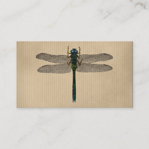 Tarjeta De Visita Ilustracion Vintage Dragonfly