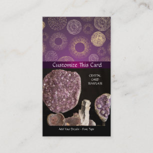 Tarjeta De Visita Imagen de Ametist & Healing Heart Crystals
