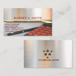 Tarjeta De Visita Imagen de Calculadora de CPA para Contador Público