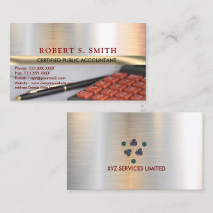 Tarjeta De Visita Imagen de Calculadora de CPA para Contador Público