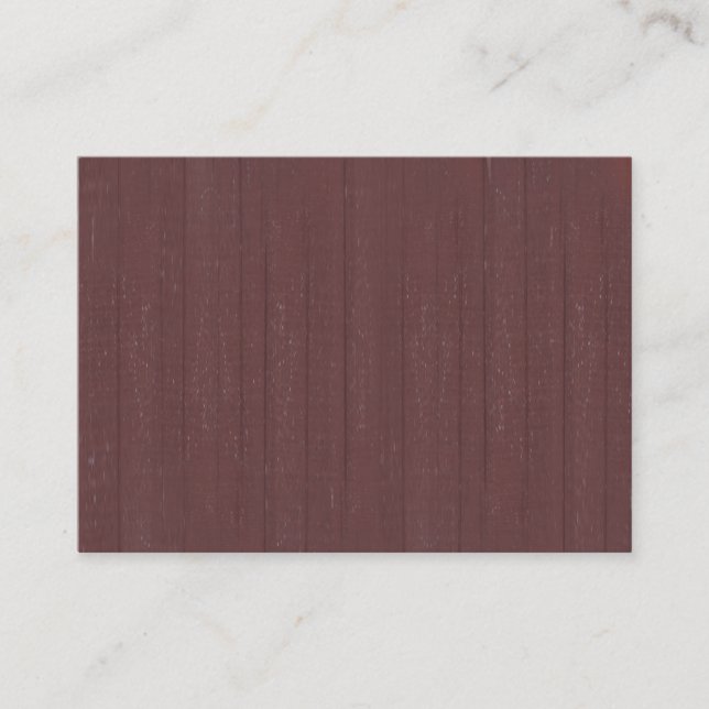 Tarjeta De Visita Imagen de fondo de barra de madera (Anverso)