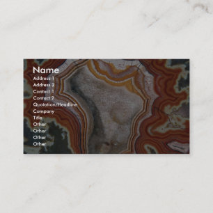 Tarjeta De Visita Imagen de la ágata de Dryhead