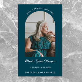 Tarjeta De Visita Imagen de la Oración del Funeral del Arco Elegante