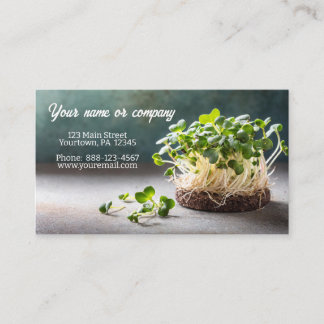 Tarjeta De Visita Imagen de micro verdes