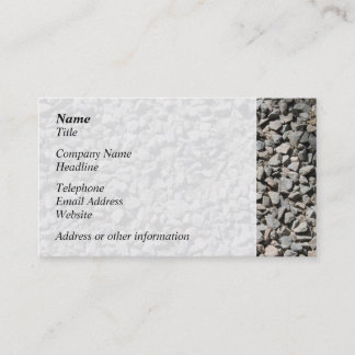 Tarjeta De Visita Imagen de pequeñas piedras