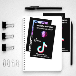 Tarjeta De Visita imagen de perfil del logotipo de tik tok de person