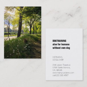 Tarjeta De Visita Imagen de perro propia